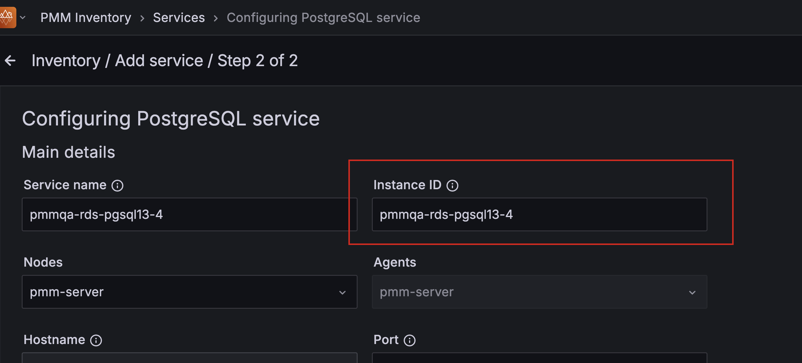 !New Instance ID field